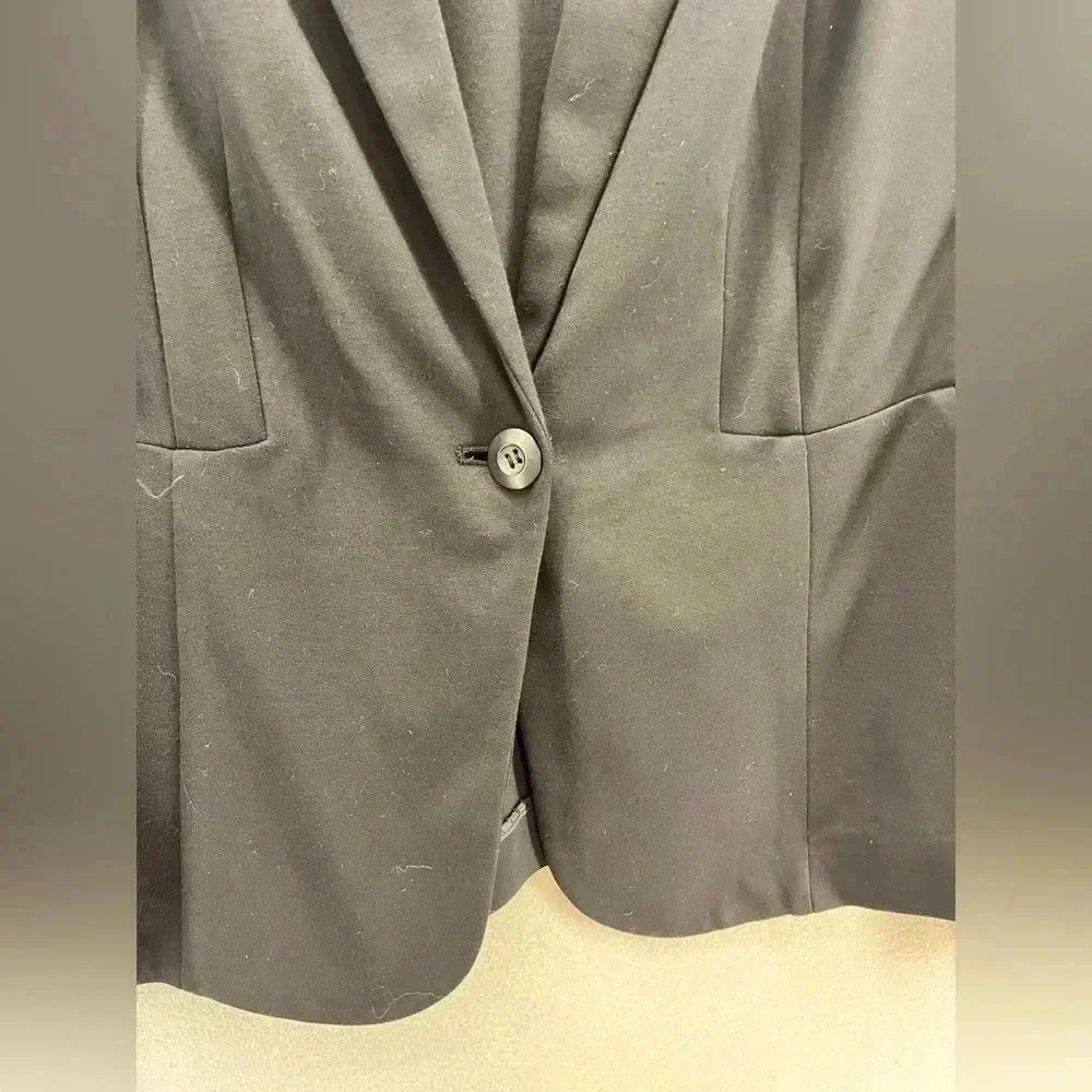 Lane Bryant Blazer, black, Buisness Casual, button front, pockets, work wear - Picture 5 of 8